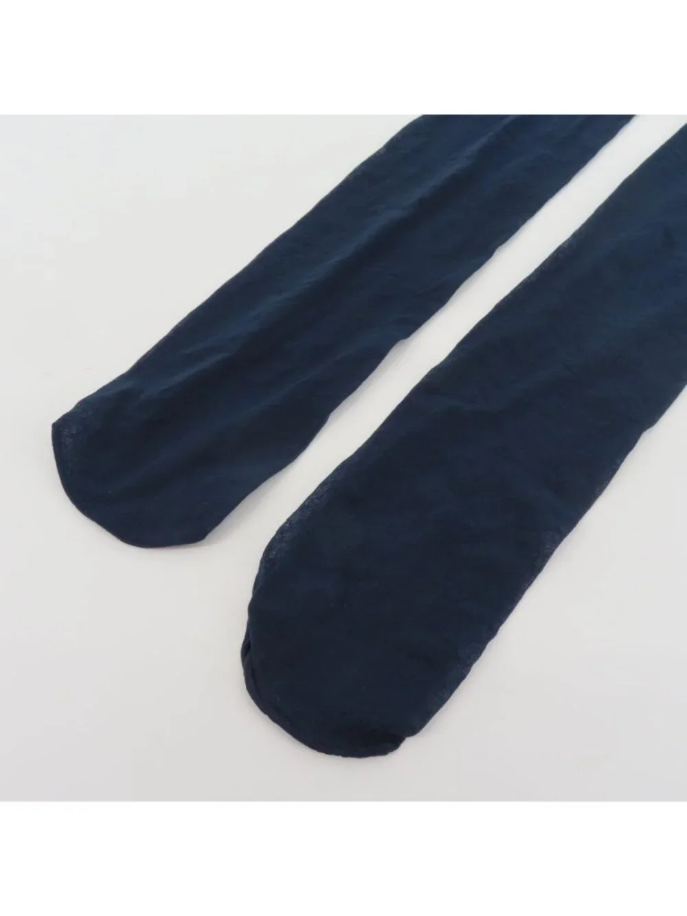 Jockey Women One Size Fits Most Blue Thigh High Stocking Logo Print Elastic Band
